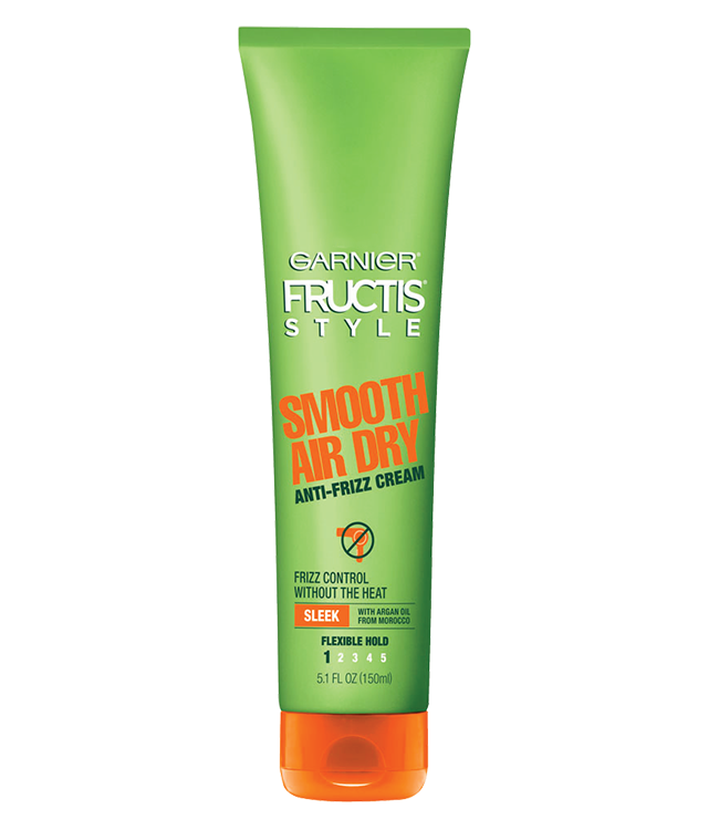 Garnier Fructis Style Sleek & Shine Air Dry Anti-Frizz Cream 5.1 oz - Hair Style Product for Frizzy Hair - Hair Style product